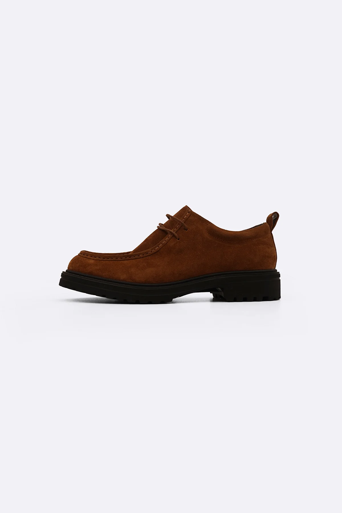 LEATHER MOC-TOE SHOES