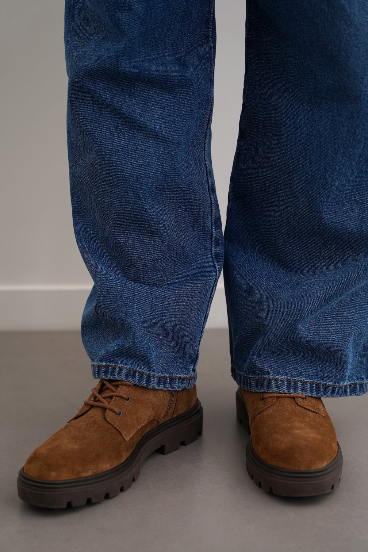 CHUNKY LEATHER BIKER BOOTS