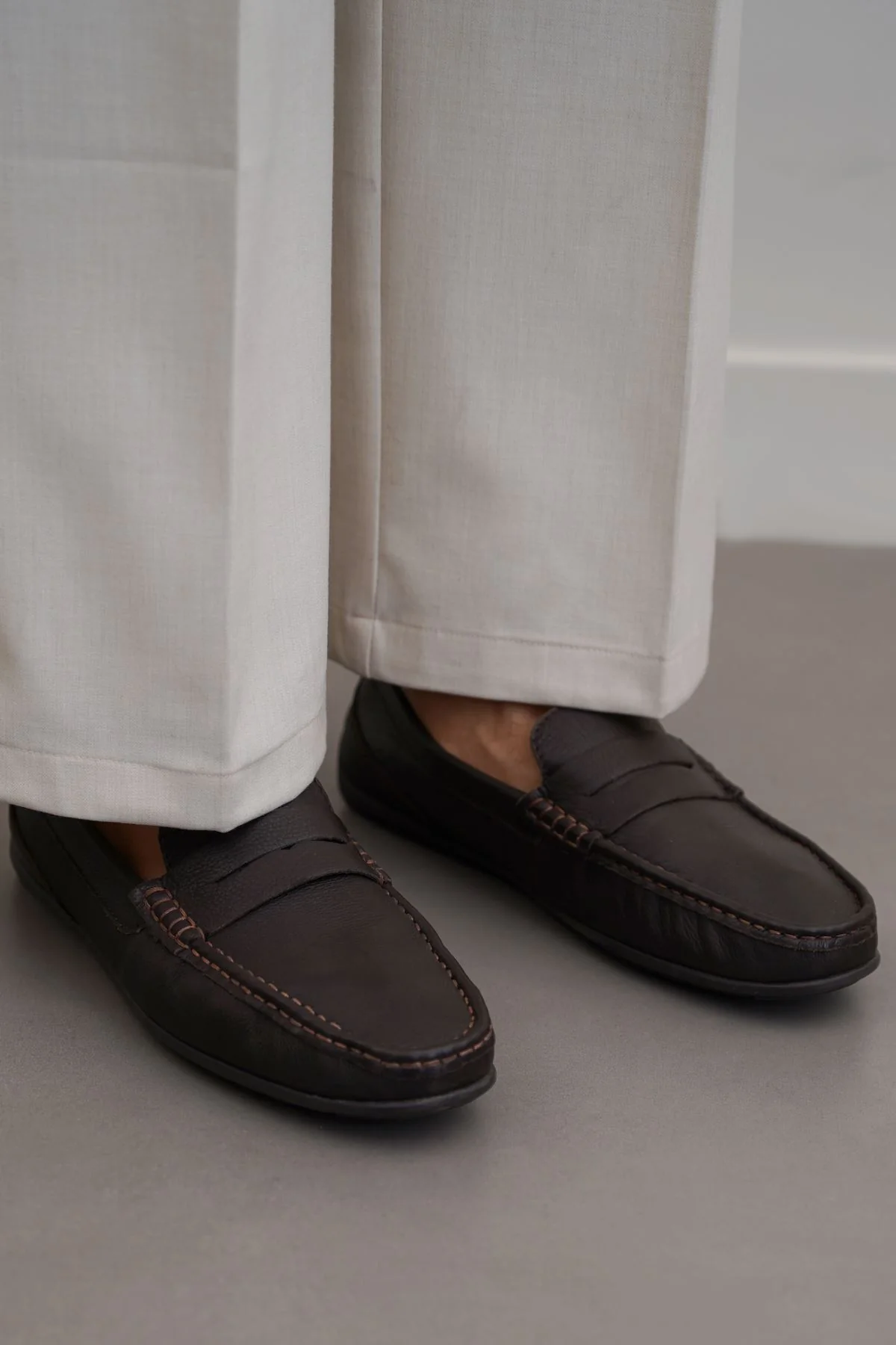 COMFORT REAL LEATHER MOCCASIN